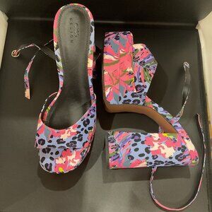 ASOS Women’s Multi-Color Leopard Open-Toe Wedge Heel – Bold & Comfortable